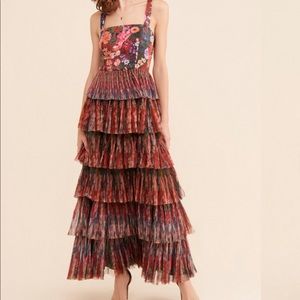 Hutch Tiered Floral Gown Nuuly